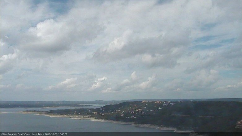 Lake Travis webcam, October 7, 2018 11:45 AM CT