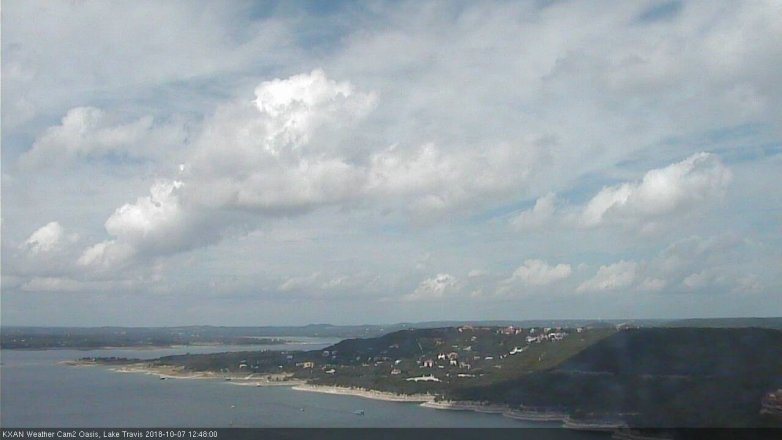 Lake Travis webcam, October 7, 2018 11:50 AM CT