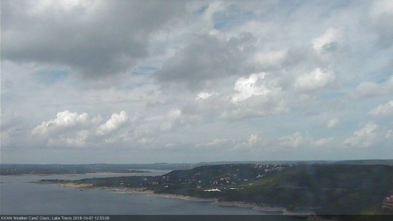 Lake Travis webcam, October 7, 2018 11:55 AM CT