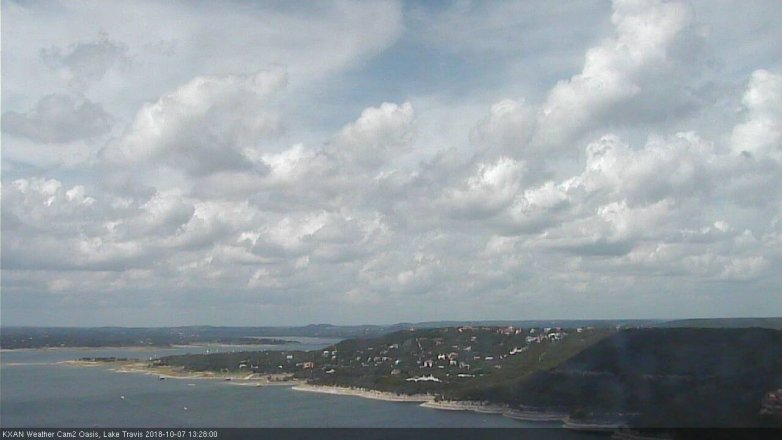 Lake Travis webcam, October 7, 2018 12:30 PM CT