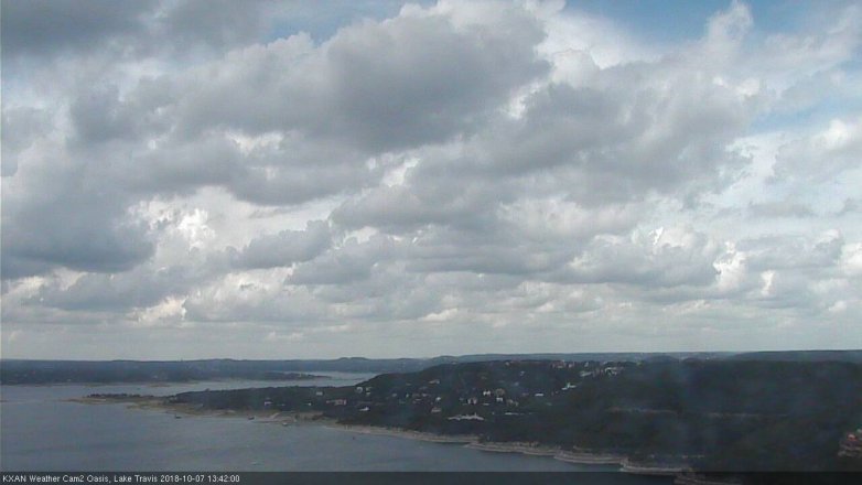 Lake Travis webcam, October 7, 2018 12:45 PM CT