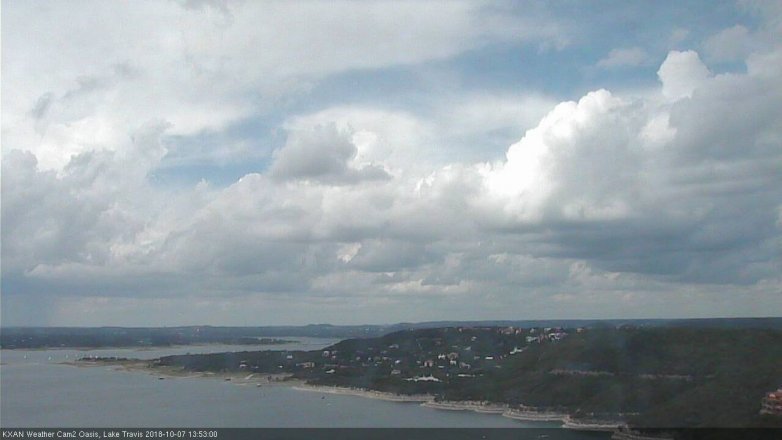 Lake Travis webcam, October 7, 2018 12:55 PM CT