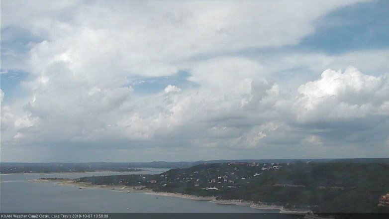 Lake Travis webcam, October 7, 2018 1:00 PM CT