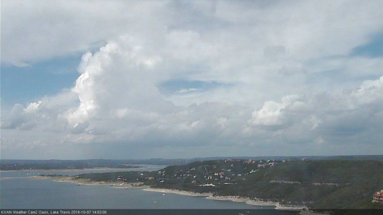 Lake Travis webcam, October 7, 2018 1:05 PM CT