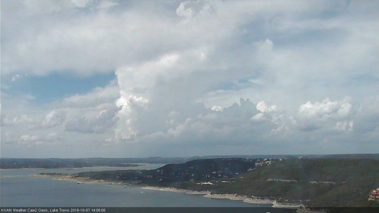 Lake Travis webcam, October 7, 2018 1:10 PM CT