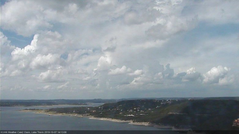 Lake Travis webcam, October 7, 2018 1:15 PM CT