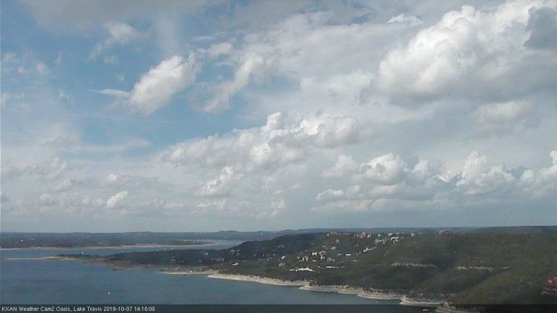 Lake Travis webcam, October 7, 2018 1:20 PM CT
