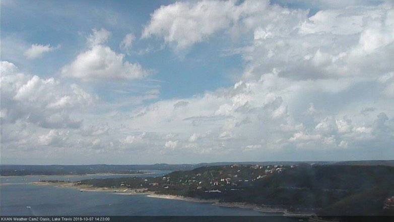 Lake Travis webcam, October 7, 2018 1:25 PM CT