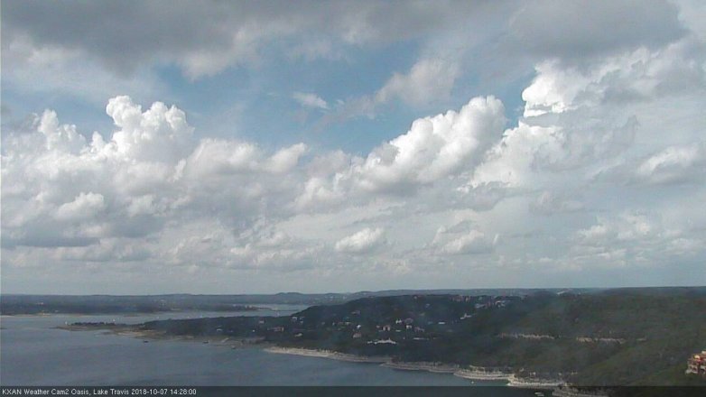 Lake Travis webcam, October 7, 2018 1:30 PM CT
