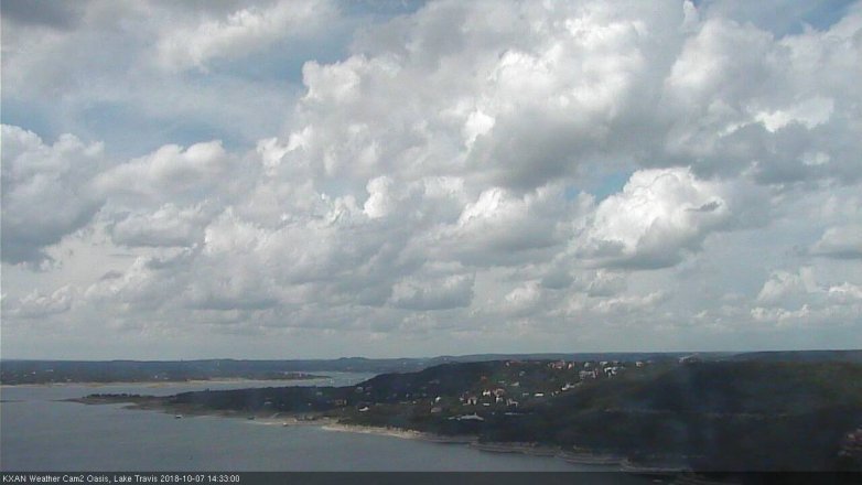 Lake Travis webcam, October 7, 2018 1:35 PM CT