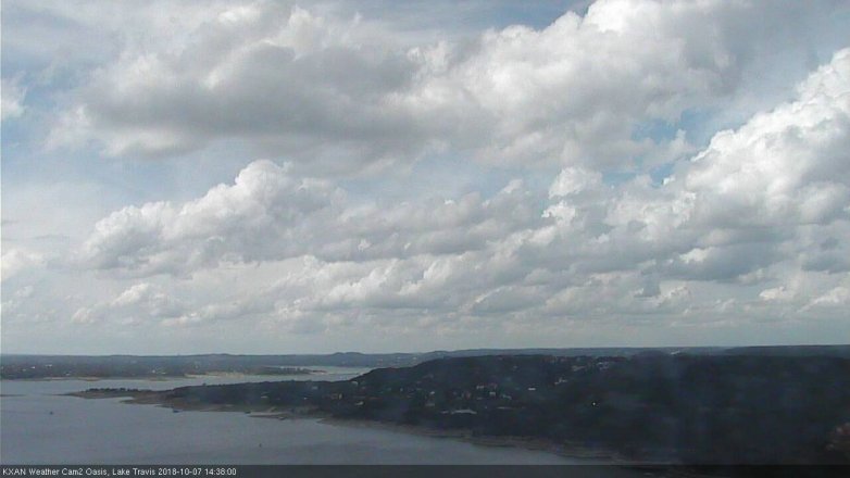 Lake Travis webcam, October 7, 2018 1:40 PM CT