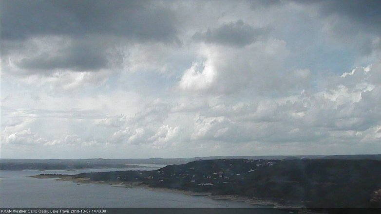 Lake Travis webcam, October 7, 2018 1:45 PM CT