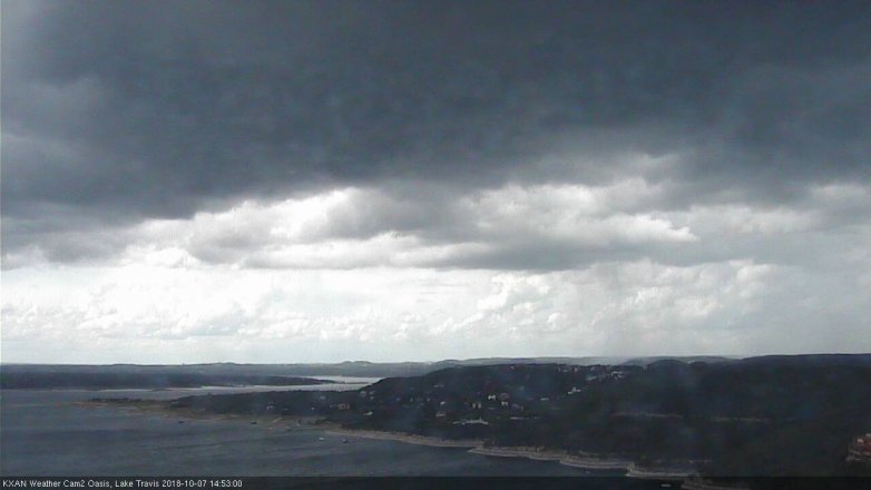 Lake Travis webcam, October 7, 2018 1:55 PM CT
