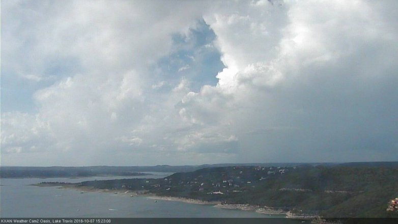 Lake Travis webcam, October 7, 2018 2:25 PM CT