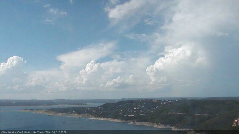 Lake Travis webcam, October 7, 2018 2:35 PM CT