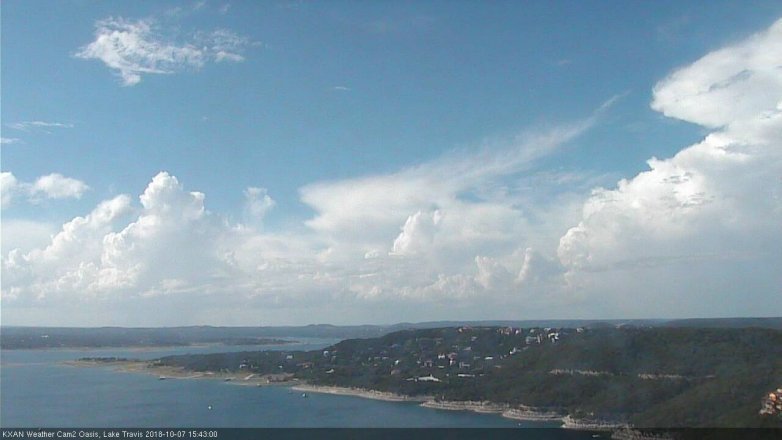 Lake Travis webcam, October 7, 2018 2:45 PM CT