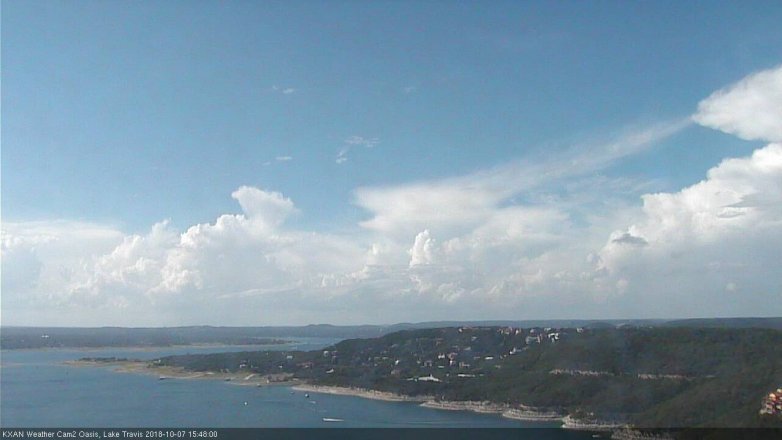 Lake Travis webcam, October 7, 2018 2:50 PM CT