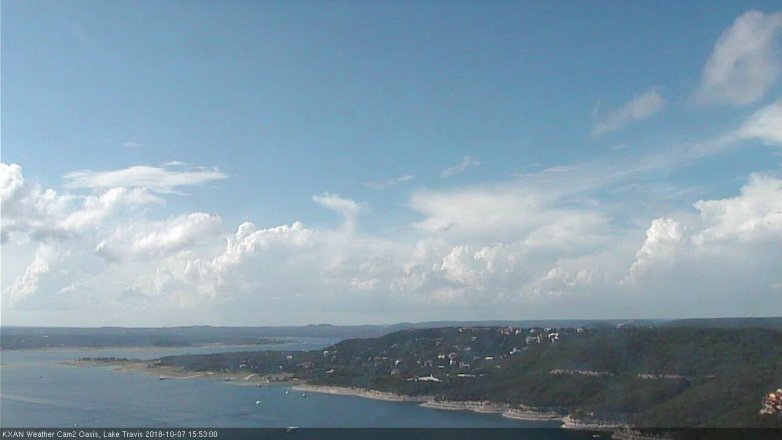 Lake Travis webcam, October 7, 2018 2:55 PM CT