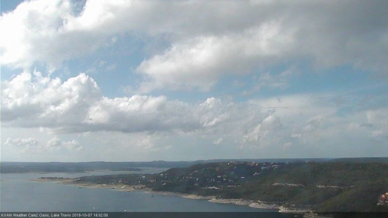 Lake Travis webcam, October 7, 2018 3:05 PM CT