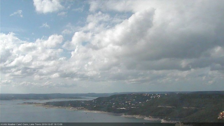 Lake Travis webcam, October 7, 2018 3:15 PM CT