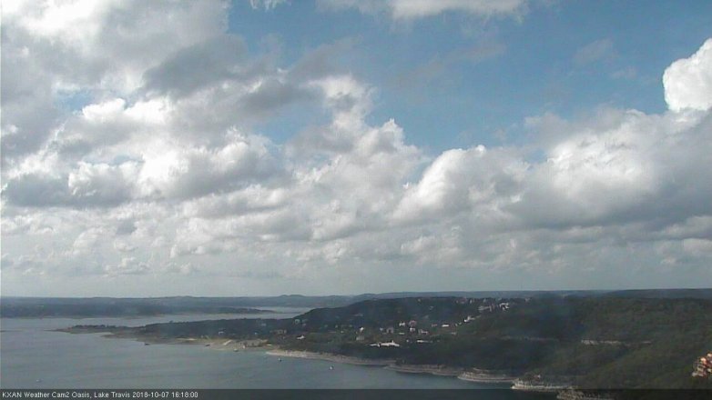 Lake Travis webcam, October 7, 2018 3:20 PM CT