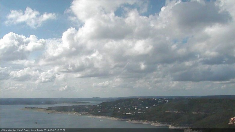 Lake Travis webcam, October 7, 2018 3:25 PM CT