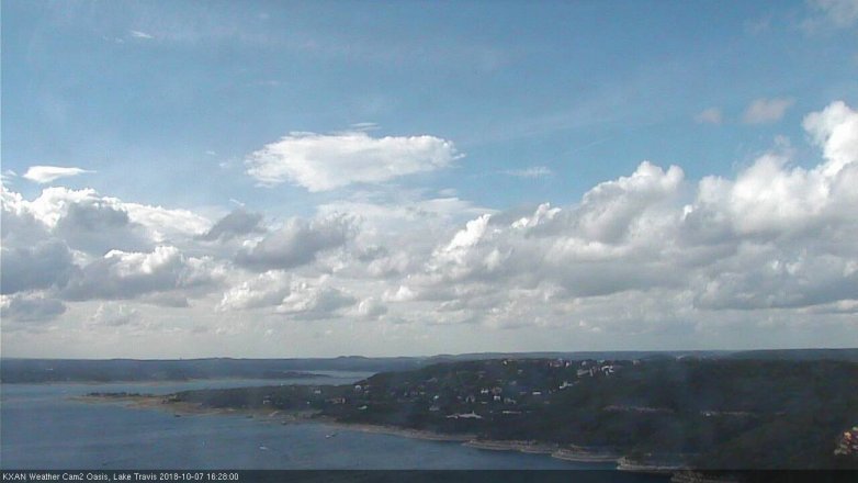 Lake Travis webcam, October 7, 2018 3:30 PM CT