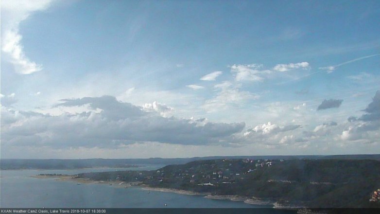 Lake Travis webcam, October 7, 2018 3:40 PM CT