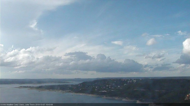 Lake Travis webcam, October 7, 2018 3:45 PM CT