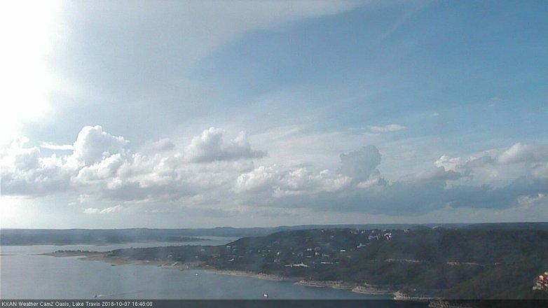 Lake Travis webcam, October 7, 2018 3:50 PM CT