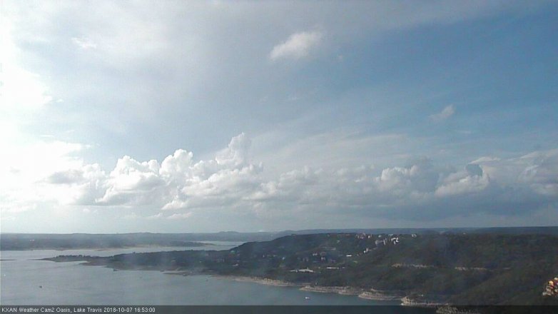 Lake Travis webcam, October 7, 2018 3:55 PM CT