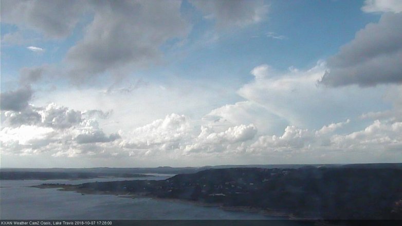Lake Travis webcam, October 7, 2018 4:30 PM CT