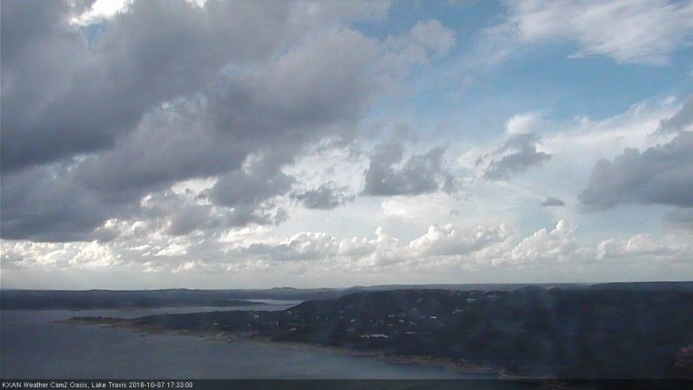 Lake Travis webcam, October 7, 2018 4:35 PM CT