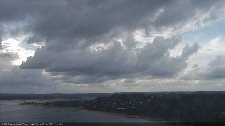 Lake Travis webcam, October 7, 2018 4:45 PM CT