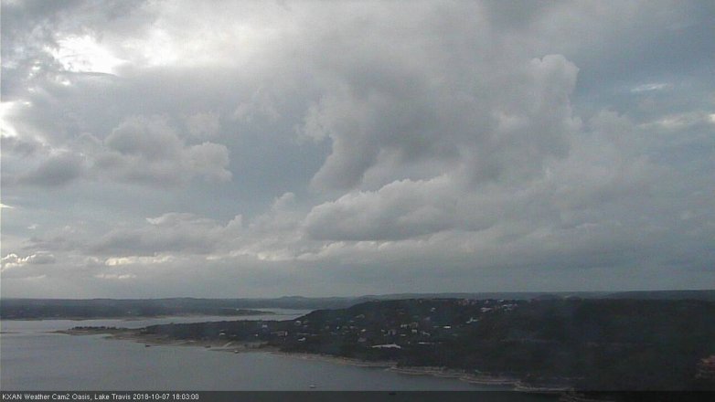Lake Travis webcam, October 7, 2018 5:05 PM CT