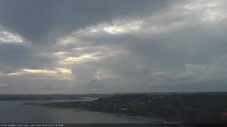 Lake Travis webcam, October 7, 2018 5:20 PM CT
