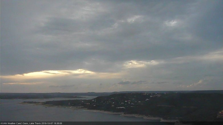 Lake Travis webcam, October 7, 2018 5:40 PM CT