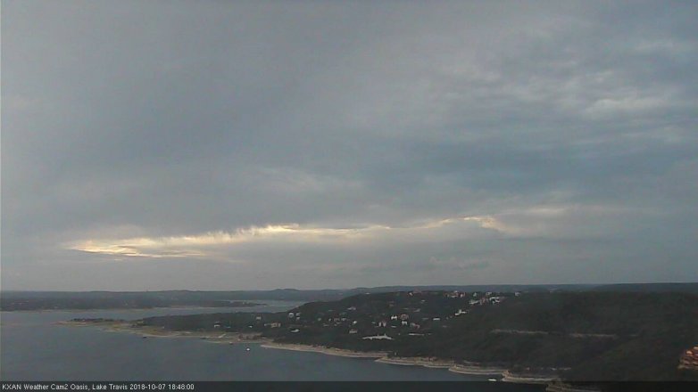 Lake Travis webcam, October 7, 2018 5:50 PM CT