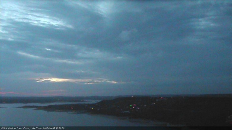 Lake Travis webcam, October 7, 2018 6:30 PM CT