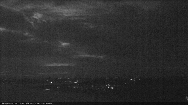 Lake Travis webcam, October 7, 2018 6:45 PM CT