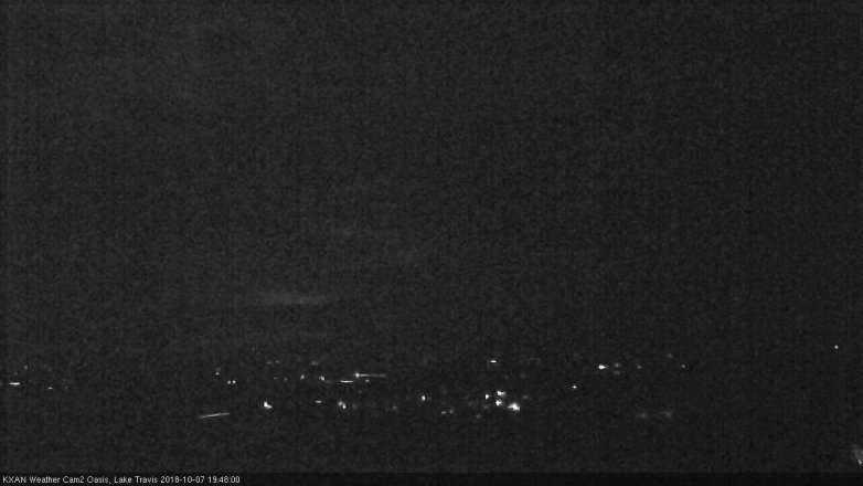 Lake Travis webcam, October 7, 2018 6:50 PM CT
