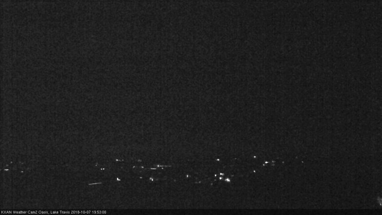 Lake Travis webcam, October 7, 2018 6:55 PM CT