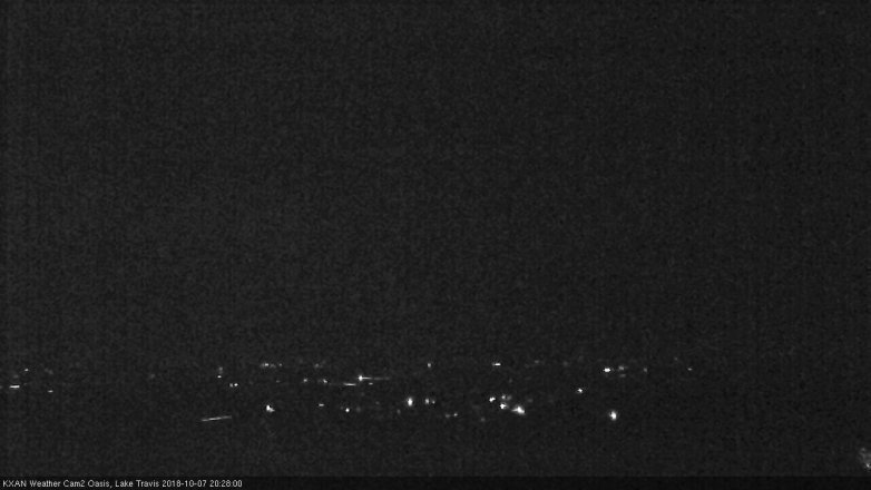 Lake Travis webcam, October 7, 2018 7:30 PM CT