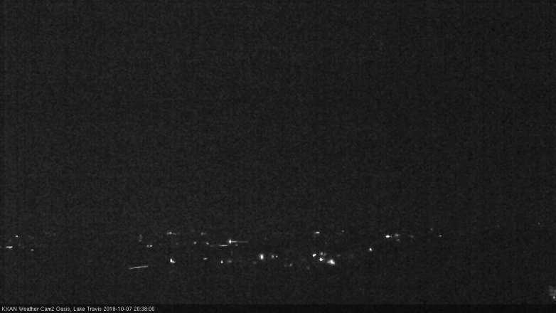 Lake Travis webcam, October 7, 2018 7:40 PM CT