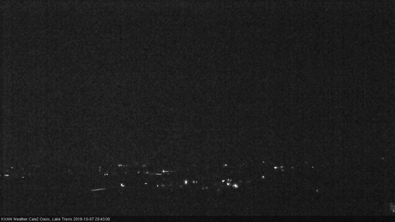 Lake Travis webcam, October 7, 2018 7:45 PM CT