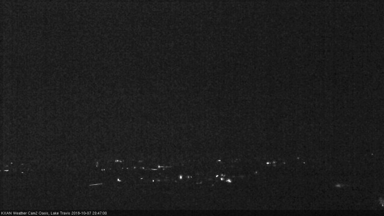 Lake Travis webcam, October 7, 2018 7:50 PM CT