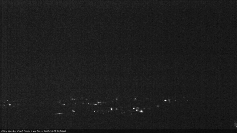 Lake Travis webcam, October 7, 2018 8:00 PM CT