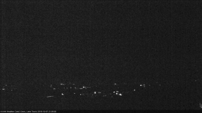 Lake Travis webcam, October 7, 2018 8:10 PM CT