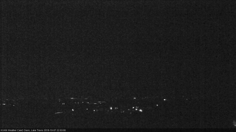 Lake Travis webcam, October 7, 2018 9:05 PM CT