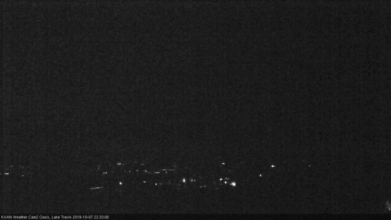 Lake Travis webcam, October 7, 2018 9:35 PM CT